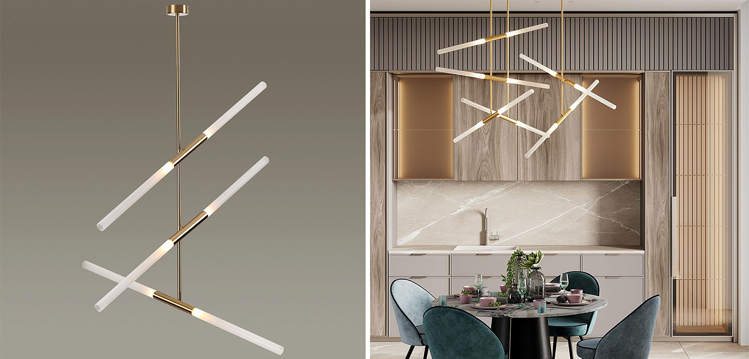 Светильник Gold Delta Light 6 lamp Светильник Gold Delta Light 6 lamp - Loft-Concept в Рязани