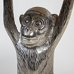 Столик с подстольем в виде обезьянки Bombay Nickel варинант исполнения - 4 | Loft Concept в Рязани