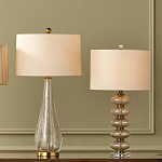 Настольная лампа с фактурным стеклянным корпусом Glamorous Pommel варинант исполнения - 4 | Loft Concept в Рязани