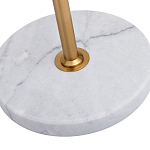 Торшер с мраморным столиком и золотым плафоном Ezio Floor Lamp варинант исполнения - 4 | Loft Concept в Рязани