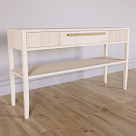 Дизайнерская Консоль с полкой и ящиком Primo Светлый дуб варинант исполнения - 2 | Loft Concept в Рязани