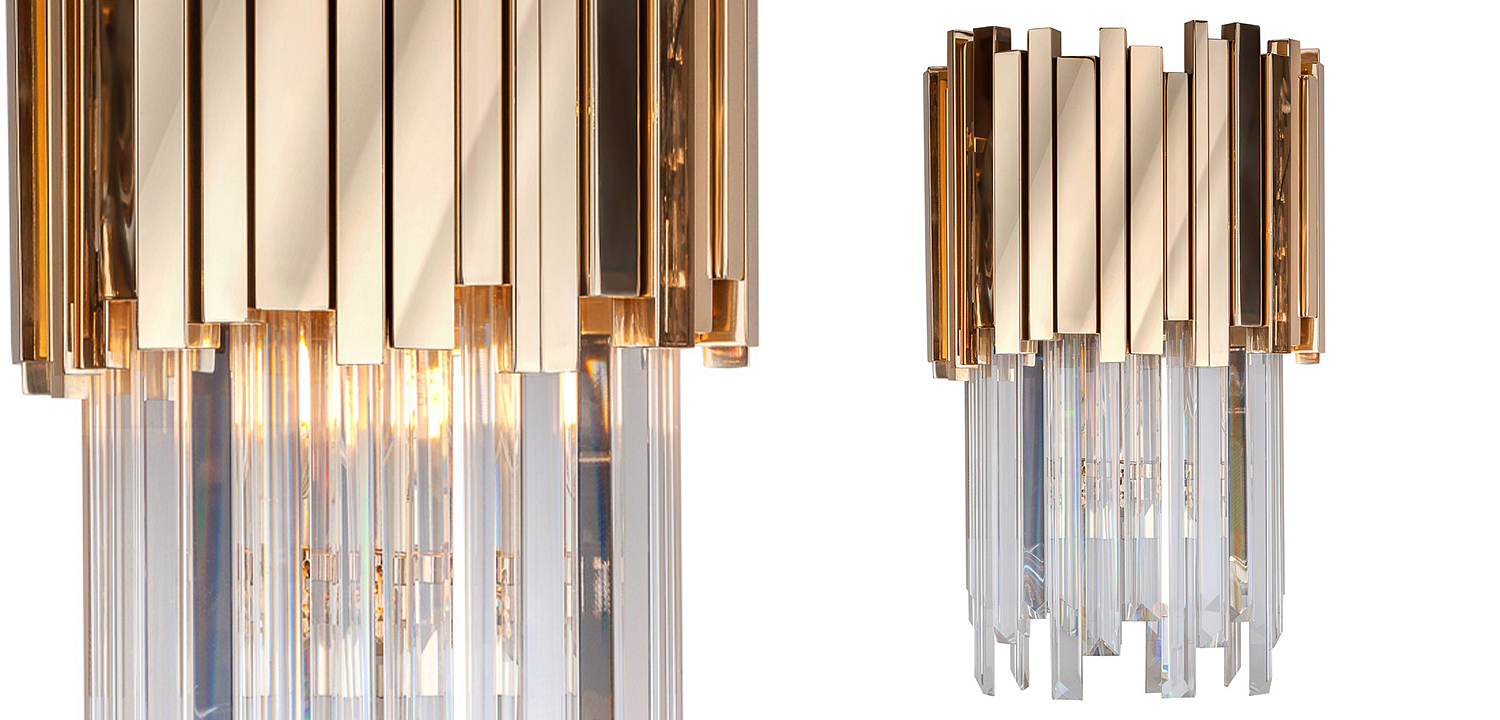 Бра Luxxu Modern Cascade Wall Lamp Gold 40 Бра Luxxu Modern Cascade Wall Lamp Gold 40 - Loft-Concept в Рязани