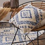 Чехол на подушку с узором в этно-стиле Blue Ikat варинант исполнения - 5 | Loft Concept в Рязани