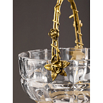 Конфетница с бронзовой ручкой и фарфоровой птичкой на крышке Eden Garden варинант исполнения - 6 | Loft Concept в Рязани