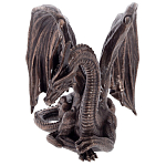 Декоративная статуэтка Дракон Dark Bronze Winged Dragon Statuette варинант исполнения - 2 | Loft Concept в Рязани