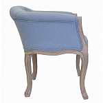 Кресло низкое в стиле прованс Louis French Armchair light blue flax варинант исполнения - 1 | Loft Concept в Рязани