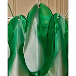 Люстра из стеклянных зеленых лепестков Petalled Illuminator варинант исполнения - 7 | Loft Concept в Рязани