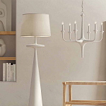 Торшер белый с фигурным каркасом Bleached Element варинант исполнения - 3 | Loft Concept в Рязани