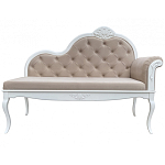 Рекомье со спинкой в стиле прованс Montmartre Provence Ottoman варинант исполнения - 1 | Loft Concept в Рязани