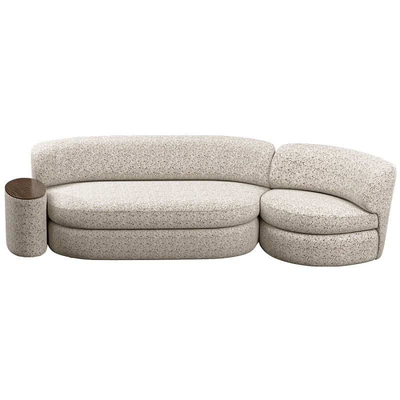 Диван модульный со столиком Ulysses Молочный Орех в Рязани | Loft Concept 