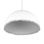 Подвесной светильник в форме купола белого цвета с ажурной бахромой Tactile Line варинант исполнения - 6 | Loft Concept в Рязани