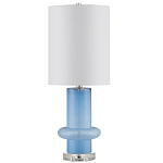 Настольная лампа из стекла с высоким абажуром Column варинант исполнения - 3 | Loft Concept в Рязани