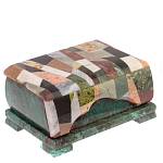 Шкатулка с мозаикой из натуральных камней Stone Casket варинант исполнения - 1 | Loft Concept в Рязани