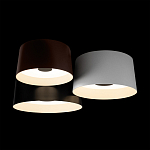 Потолочный светильник с 3-мя цилиндрическими абажурами черного белого и коричневого цвета Urban Dome варинант исполнения - 4 | Loft Concept в Рязани
