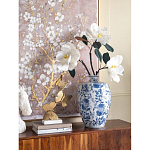 Ваза фарфоровая с узким горлышком и синими цветочными мотивами Independence варинант исполнения - 4 | Loft Concept в Рязани