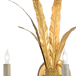 Бра с каркасом в виде пучка золотых перьев Bunch of Feathers варинант исполнения - 1 | Loft Concept в Рязани