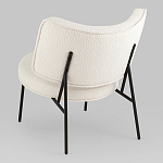 Мини-кресло District Lounge букле белый варинант исполнения - 3 | Loft Concept в Рязани