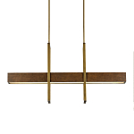 Люстра линейная прямоугольная Wooden Straight Shapes варинант исполнения - 2 | Loft Concept в Рязани