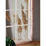 Зеркало-окно настенное в венецианском стиле с деревянной рамой бежевого цвета Venetian Smooth варинант исполнения - 6 | Loft Concept в Рязани