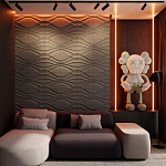 Гипсовая 3D панель с принтографией PM-04 варинант исполнения - 1 | Loft Concept в Рязани