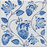Плитка с узором Сердце варинант исполнения - 2 | Loft Concept в Рязани