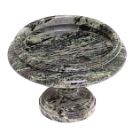 Фруктовница средняя из натурального камня Змеевик Шабровский Natural Stone Fruit Bowls варинант исполнения - 2 | Loft Concept в Рязани