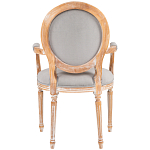 Стул с подлокотниками из массива бука светло-серый Solid Luxury варинант исполнения - 2 | Loft Concept в Рязани