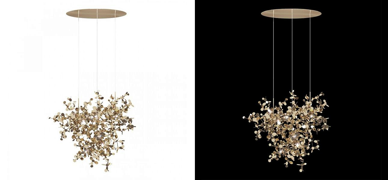 Люстра Terzani Argent Suspension Gold Pendant lamp диаметр 85 Люстра Terzani Argent Suspension Gold Pendant lamp диаметр 85 - Loft-Concept в Рязани