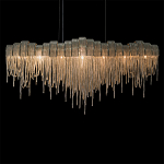 Люстра подвесная с металлическими дугами и длинными цепочками 115 см Atlantis Chain варинант исполнения - 16 | Loft Concept в Рязани