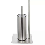 Держатель для туалетной бумаги с ершиком Chrome Bathroom Accessory варинант исполнения - 4 | Loft Concept в Рязани