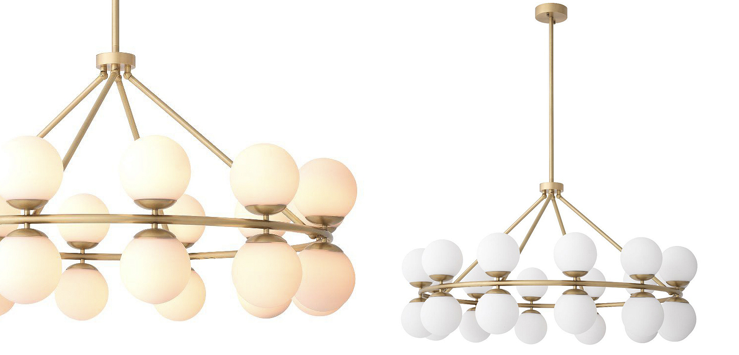 Люстра Eichholtz Chandelier Hutchinson Brass Люстра Eichholtz Chandelier Hutchinson Brass - Loft-Concept в Рязани