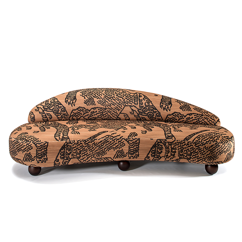 Дизайнерский Диван Wakonda Оранжевый Коричневый в Рязани | Loft Concept 