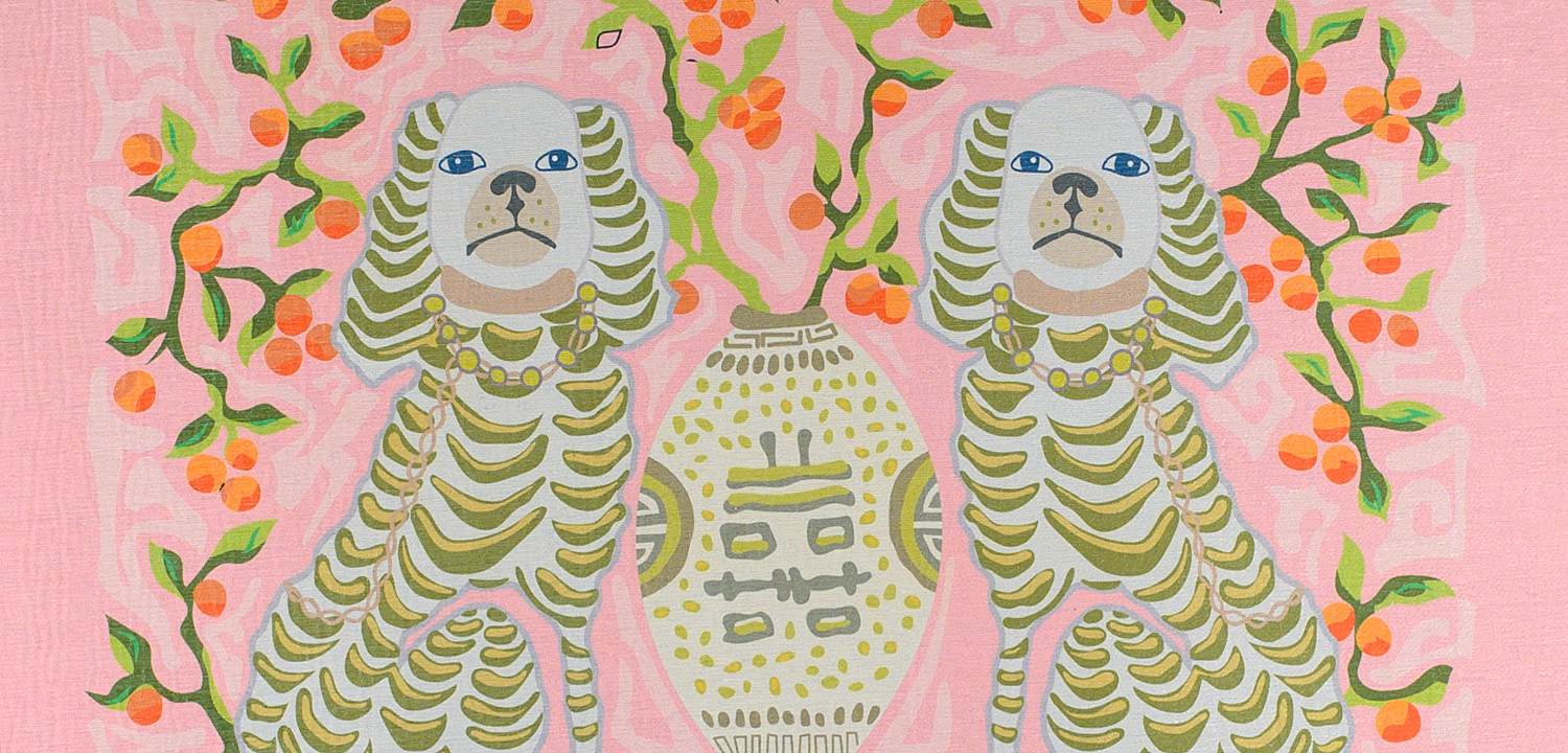 Ковер Two Dogs Rug pink Ковер Two Dogs Rug pink - Loft-Concept в Рязани