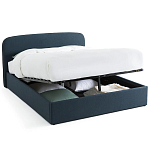 Двуспальная кровать с подъемным механизмом Mathise Bed Deep Blue варинант исполнения - 2 | Loft Concept в Рязани