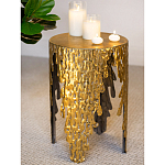 Столик дизайнерский Copper streaks варинант исполнения - 6 | Loft Concept в Рязани