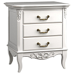 Тумба прикроватная белого цвета из массива бука в стиле прованс White Provence варинант исполнения - 3 | Loft Concept в Рязани