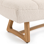 Оттоманка с обивкой букле Lino White Boucle Ottoman варинант исполнения - 3 | Loft Concept в Рязани