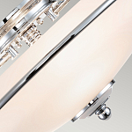 Потолочный светильник со стеклянным плафоном на изогнутых кронштейнах Quoizel  варинант исполнения - 9 | Loft Concept в Рязани