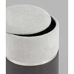 Пуф Mauldine с ящиком серо-черный с экокожей варинант исполнения - 2 | Loft Concept в Рязани