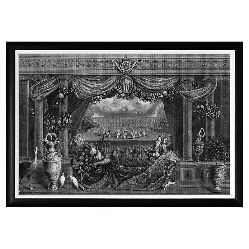 Постер Louvre Palace Poster Черный Белый Постер Louvre Palace Poster Черный Белый в Рязани | Loft Concept