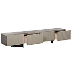 Тумба под телевизор серая с мраморной столешницей Uniqueness Marble варинант исполнения - 2 | Loft Concept в Рязани