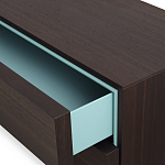 Дизайнерский комод коричневый с 2-мя ящиками и дверцами Pandora варинант исполнения - 2 | Loft Concept в Рязани