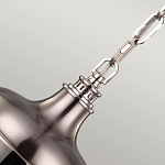 Подвесной светильник со стальным плафоном и белым матовым стеклянным шаром Feiss варинант исполнения - 4 | Loft Concept в Рязани