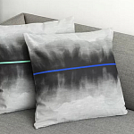 Чехол на подушку хлопковый Blake Boundaries Blue варинант исполнения - 4 | Loft Concept в Рязани