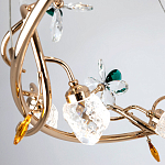 Люстра с хрустальными плафонами и декором Alvere Crystal Chandelier варинант исполнения - 3 | Loft Concept в Рязани