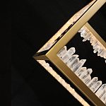 Настольная лампа прямоугольная с декоративными элементами в виде кристаллов Smooth Shine варинант исполнения - 4 | Loft Concept в Рязани