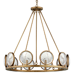 Люстра круглая с прозрачными рельефными плафонами Crystal Prism варинант исполнения - 3 | Loft Concept в Рязани