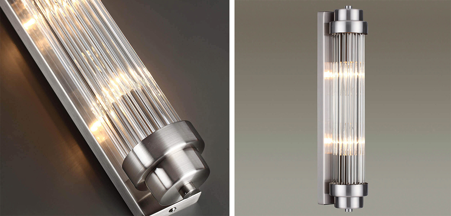 Бра Dirck Glass TUBE Sconce Nickel Бра Dirck Glass TUBE Sconce Nickel - Loft-Concept в Рязани
