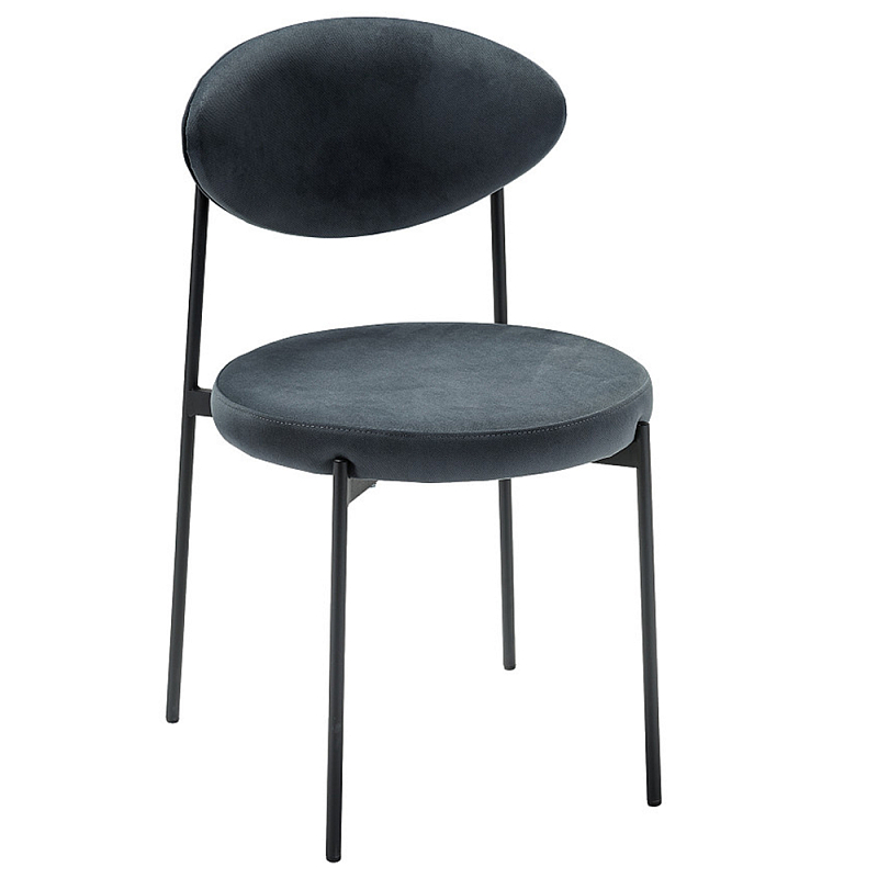 Стул металлический с мягкой спинкой и сиденьем из велюра Alfie Chair Мульти Стул металлический с мягкой спинкой и сиденьем из велюра Alfie Chair Мульти в Рязани | Loft Concept