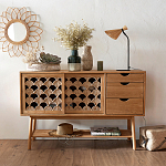 Зеркало из ротанга в форме цветка WICKER MIRROR 65  варинант исполнения - 3 | Loft Concept в Рязани